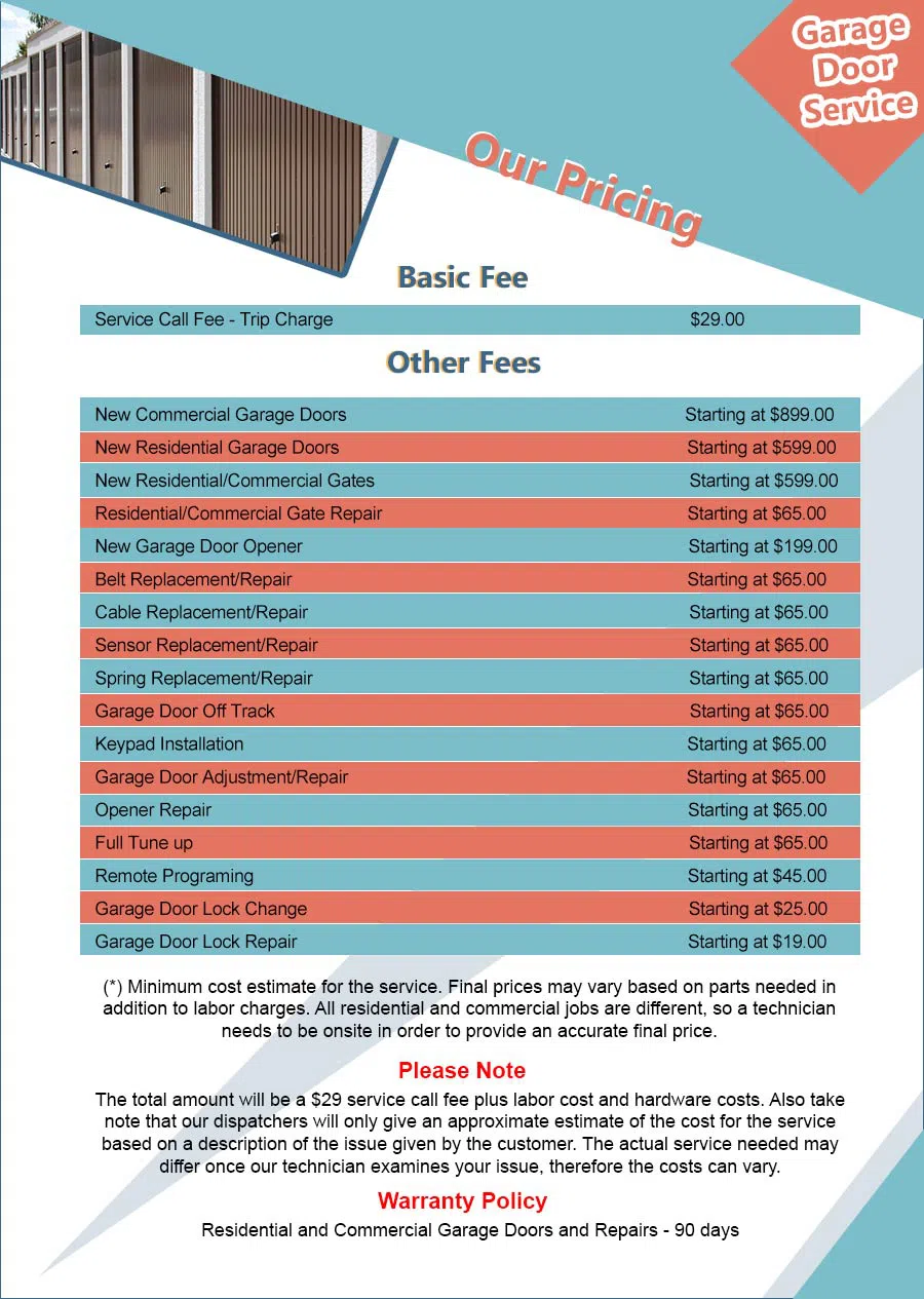 Golden Garage Door Repair Service Las Vegas, NV 702-707-2067